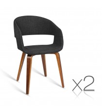 Kinn Visitor Chair Charcoal Fabric - Check Stock