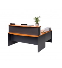 Bow Front Reception Desk with Hob 1800 - 2 Sizes