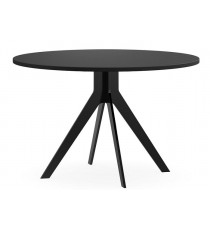 Delta Black Round Meeting Table 4 Legs 1200
