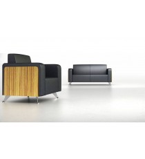 Novara Designer 2 Seater Leather Lounge