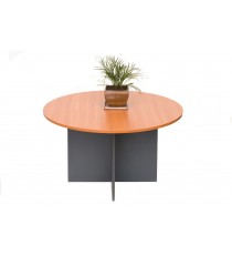 Round Meeting Table 1200 with Cross Base - 5 Colours