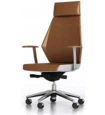 Executor IV Tan Leather Chair 
