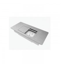 Flip in Desk Power Module 2 GPO - Silver