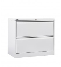 Go Heavy Duty Lateral Filing Cabinet 2 Drawer - 2 Colours
