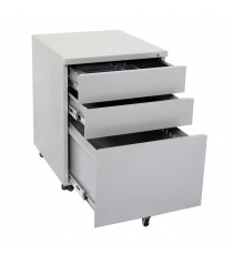 GO Metal Mobile pedestal with lock - SILVER 460W