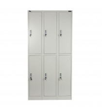 Metal Storage Locker Unit 6 Door 