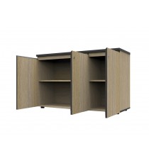 Infinity Swing Door or Hinge Door Credenza 1500 - WHITE or OAK