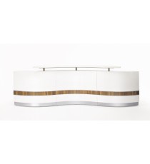 MARTINIQUE WAVE Reception Counter Gloss 2 Pack White - 3360