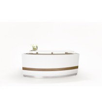 SOHO Bow Front Conservatory Reception Counter - 2200
