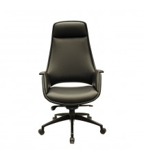 Lawson High Back Executive Chair - Black Leather