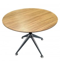 Novara Zebrano Round Meeting Table 900