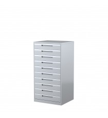 Steelco Multimedia Cabinet - 10 Drawers