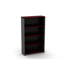 Medium Open Bookcase 1200H Redwood - And 5 Colours