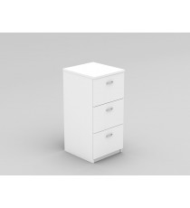 3 Drawer Filing Cabinet White - 3 Colours