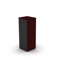 4 Drawers Filing Cabinet REDWOOD - 5 Colours