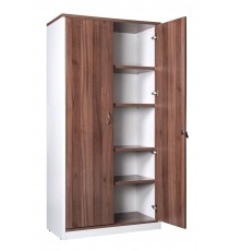 Premium Walnut Full Door Cupboard Casnan - 3 Colours