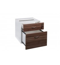 Premium Walnut Fixed Pedestal 2 Drawers Casnan - 3 Colours