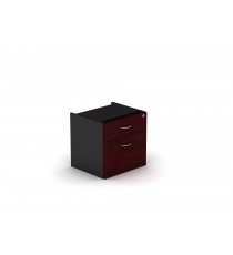 Fixed Pedestal 2 Drawers With Lock Redwood - 5 Colours
