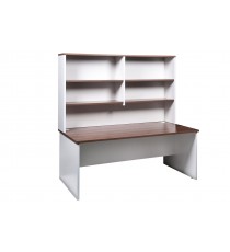 Office Desk and Hutch Office Package - Casnan Walnut
