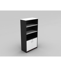 Half Door Stationery Cupboard White Charcoal