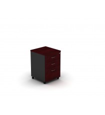 Mobile pedestal 3 drawers With Lock Redwood - 5 Colours