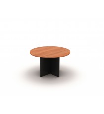 CHERRY Round Meeting Table with Cross Base 1200 - More Colours