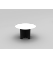 Round Meeting Table 1200 with Cross Base - 5 Colours