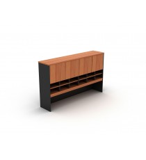Double Pigeon Hole Hutch with Cupboards 1800 CHERRY - 4 Colours