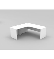 Radial Corner 2 Piece Workstation - 5 Colours