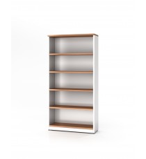 Premium Open Bookcase 1800H Virginia Walnut - 3 Colours