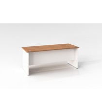 Open Desk 1800 x 900 - Virginia Walnut Over White