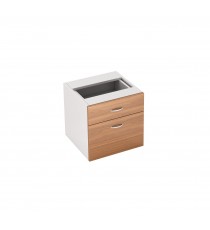 Premium Walnut Fixed Pedestal 2 Drawers Virginia - 3 Colours