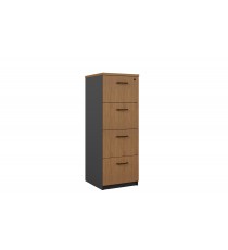 Premium 4 Drawers Filing Cabinet - Regal Walnut 