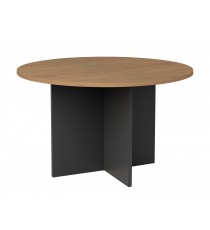 Premium Round Meeting Table with Cross Base 1200 - REGAL
