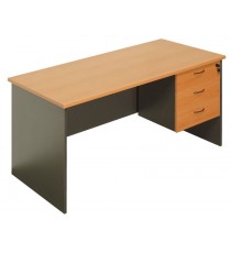 Office Desk 1500 with Fixed Drawer