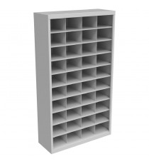 Stronghold Metal Pigeon Hole Shelving Unit - 40 Slot