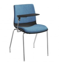 Pod Upholstered Tablet Chair - Leg Frame 