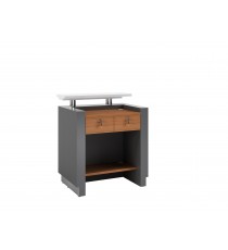 KENT Recptionist Counter Metallic Grey