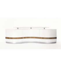 MARTINIQUE WAVE Reception Counter Gloss White - 3400