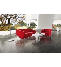 Cube 2 Seater Leather Lounge