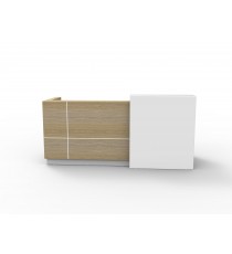 Sempre Reception Counter - White 2400