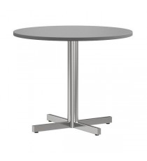Supreme Round Meeting Table Chrome Base 900mm