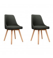 Kalmar Client or Visitor Chair x 2 - Dark Grey 