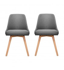Kalmar Client or Visitor Chair x 2 - Grey 