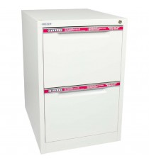 Steelco Vertical Filing Cabinet 2 Drawers - 5 Colours
