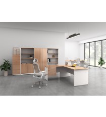Premium Walnut Sliding Door Credenza 1800W - Virgina Walnut