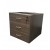 Fixed Pedestal 3 Drawers Blackened Linewood - 2 Colours