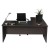 Desk With Universal Return 157 - Blackened Linewood