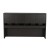 Pigeon Hole Hutch with Cupboards - Blackened Linewood 