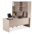 Corner Workstation Office Package - Tawny Linewood 